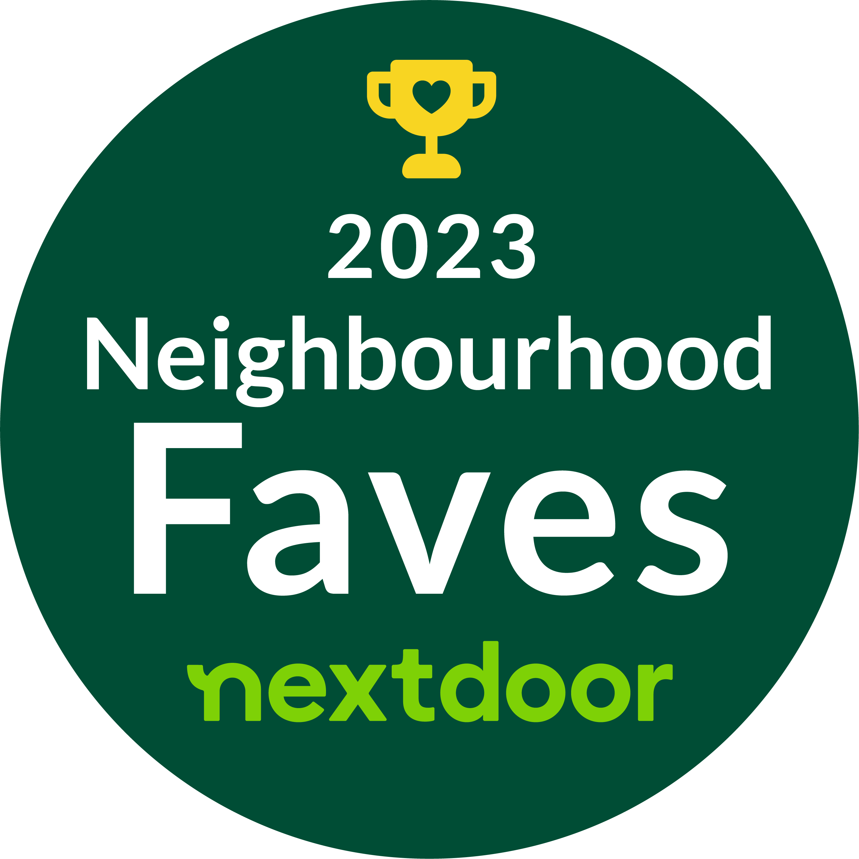 Nextdoor 2023 Neighborhood Faves